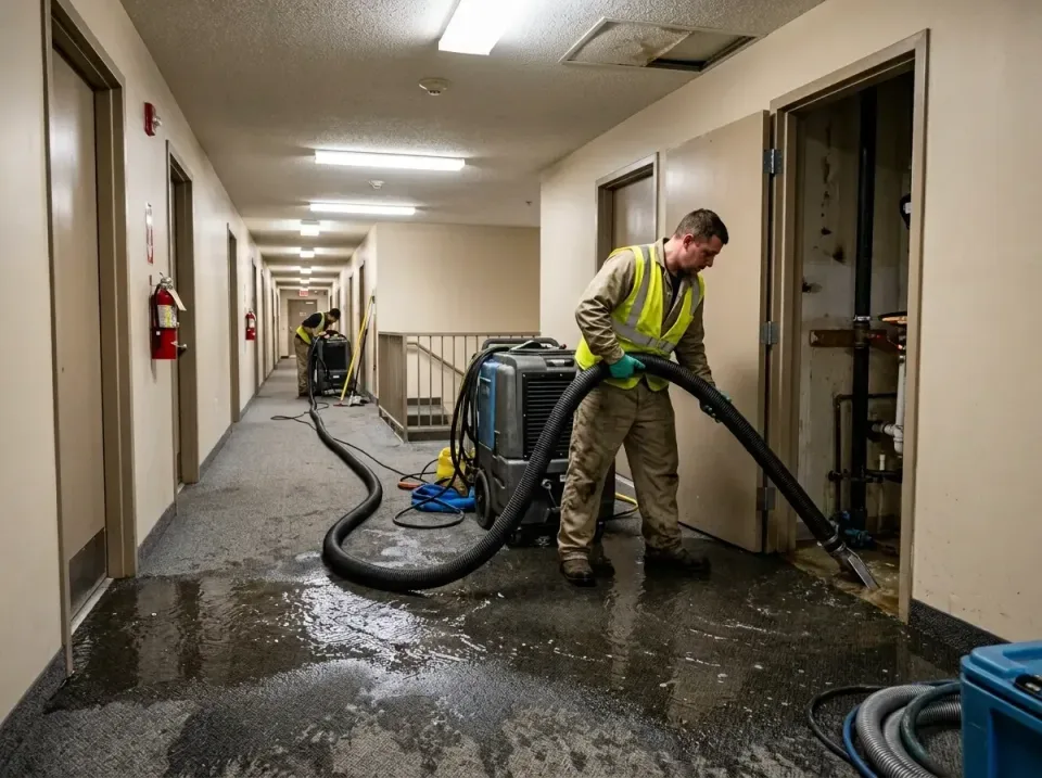 multi-unit-apartment-hallway-f-005 — frequently asked questions, Emergency Burst Pipe Water Extraction & Removal in Morgan's…